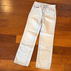 Mango Light Blue Straight Leg Jeans